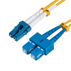 Patch Cord Fibra LC2 a SC2 Duplex SM 9/125  OS1/OS2, LSZH - Color amarelo OPTICAL FIBER PATCH CORD